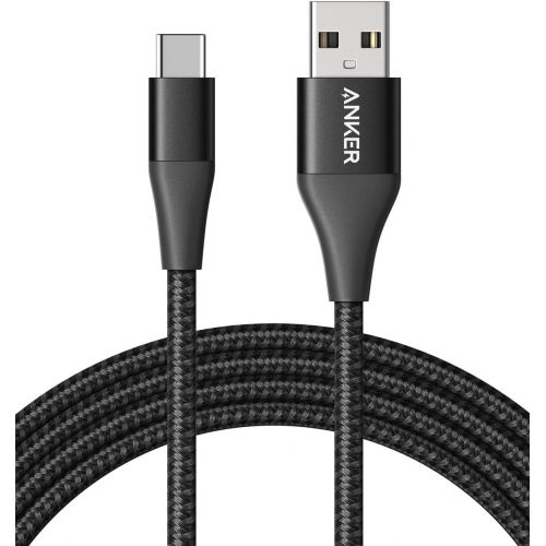 앤커 Anker Powerline+ II USB-C to USB-A 2.0 Cable (3ft), for Samsung Galaxy S9/ S8/Note 8, iPad Pro 2018, LG V20/G5/G6, and More(Black)
