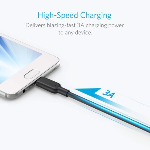 앤커 Anker Powerline II USB-C to USB 3.1 Gen2 Cable(3ft), USB-IF Certified for Samsung Galaxy Note 8, S8, S8+, S9, S10, iPad Pro 2018, MacBook, Sony XZ, LG V20 G5 G6, HTC 10, Xiaomi 5 a