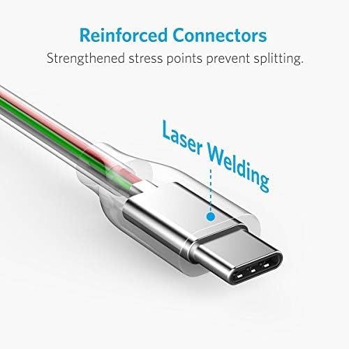 앤커 Anker Powerline+ USB-C to USB 3.0 Cable (6ft, 2-Pack), High Durability, for Samsung Galaxy Note 8, S8, S8+, S9, iPad Pro 2018, MacBook, Nexus 5X, Nexus 6P, OnePlus 2 and More(Grey)