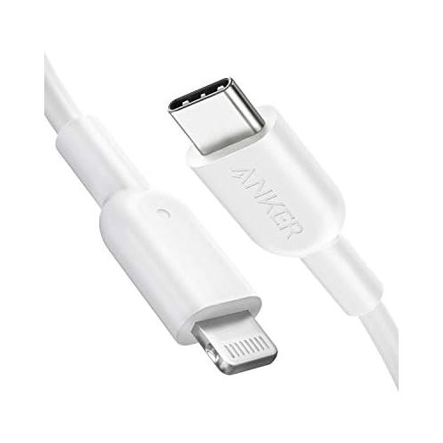 앤커 Anker USB C to Lightning Cable, iPhone 11 Charger [6ft Apple MFi Certified] Powerline II for iPhone SE / 11 Pro/X/XS/XR / 8 Plus/AirPods Pro, Supports Power Delivery