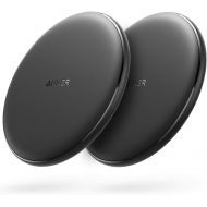 Anker Wireless Charger, 2 Pack PowerWave Pad, Qi-Certified, 7.5W for iPhone 11, 11 Pro, 11 Pro Max, Xs Max, XR, Xs, X, 8, 8 Plus, 10W for Galaxy S10 S9 S8, Note 10 Note 9 Note 8 (N