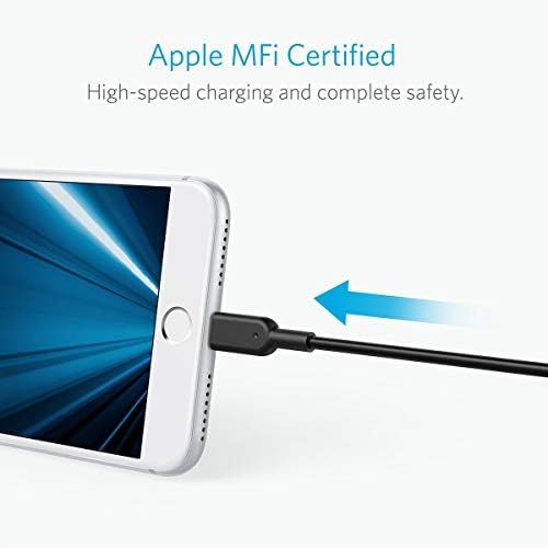 앤커 Anker Powerline II Lightning Cable (10ft), Durable Cable, MFi Certified for iPhone Xs/XS Max/XR/X / 8/8 Plus / 7/7 Plus (Black)