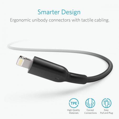 앤커 Anker Powerline II Lightning Cable (10ft), Durable Cable, MFi Certified for iPhone Xs/XS Max/XR/X / 8/8 Plus / 7/7 Plus (Black)