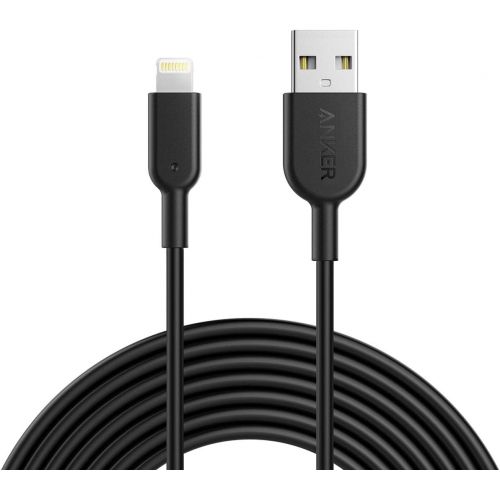 앤커 Anker Powerline II Lightning Cable (10ft), Durable Cable, MFi Certified for iPhone Xs/XS Max/XR/X / 8/8 Plus / 7/7 Plus (Black)