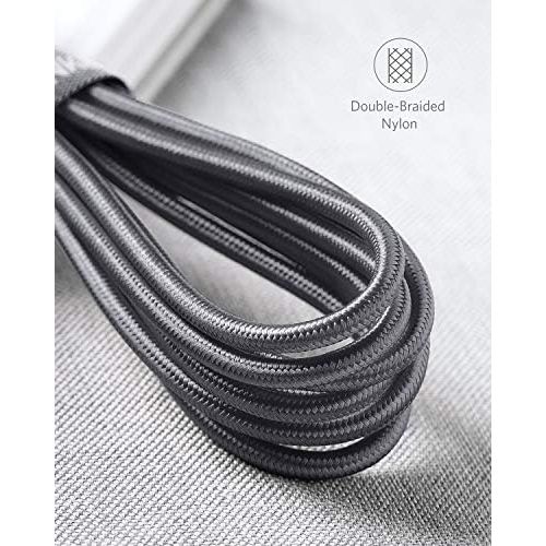 앤커 USB C Cable, Anker Powerline+ USB-C to USB-A [10ft], Double-Braided Nylon Fast Charging Cable, for Samsung Galaxy S10/ S9 / S9+ / S8 / S8+ / Note 8, LG V20 / G5 / G6, and More (Gra