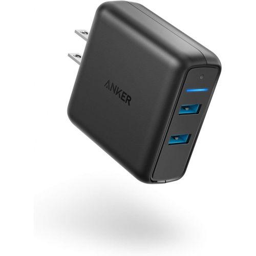 앤커 Anker Quick Charge 3.0 39W Dual USB Wall Charger, PowerPort Speed 2 for Galaxy S10/S9/S8/Edge/Plus, Note 8/7 and PowerIQ for iPhone Xs/XS Max/XR/X/8/Plus, iPad Pro/Air 2/Mini, LG,