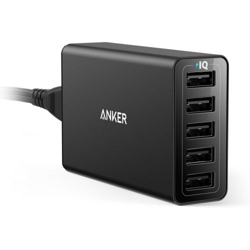 앤커 Anker 40W 5-Port USB Wall Charger, PowerPort 5 for iPhone XS / XS Max / XR / X / 8 / 7 / 6 / Plus, iPad Pro / Air 2 / mini, Galaxy S9 / S8 / Edge / Plus, Note 8 / 7, LG, Nexus, HTC