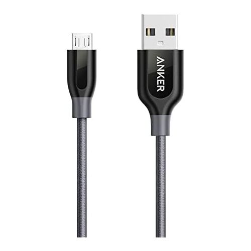 앤커 Anker Powerline+ Micro USB (3ft) The Premium and Durable Cable [Double Braided Nylon] for Samsung, Nexus, LG, Motorola, Android Smartphones and More