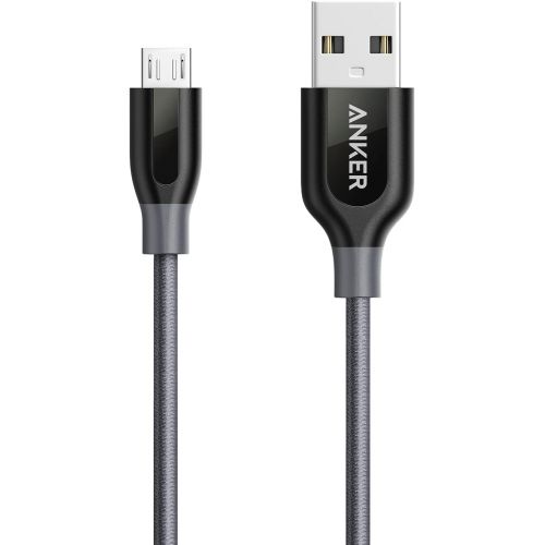 앤커 Anker Powerline+ Micro USB (3ft) The Premium and Durable Cable [Double Braided Nylon] for Samsung, Nexus, LG, Motorola, Android Smartphones and More