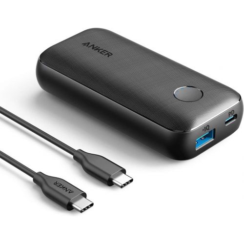 앤커 Anker PowerCore 10000 PD Redux, 10000mAh Portable Charger USB-C Power Delivery (18W) Power Bank for iPhone 11/11 Pro / 11 Pro Max / 8 / X/XS Samsung S10, Pixel 3/3XL, iPad Pro 2018