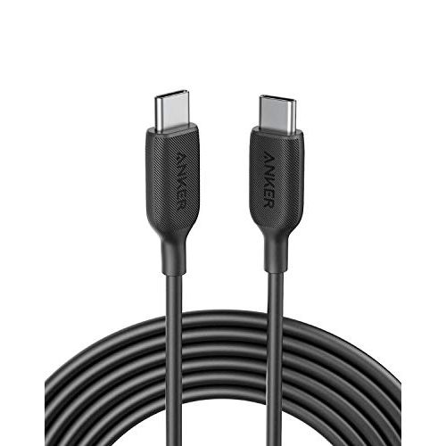 앤커 Anker USB C to USB C Cable, Powerline III USB-C to USB-C Fast Charging Cord (10 ft), 60W Power Delivery PD Charging for Apple MacBook, iPad Pro 2020, Samsung Galaxy S10 Plus S9 Plu