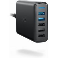 Anker Quick Charge 3.0 63W 5-Port USB Wall Charger, PowerPort Speed 5 for Galaxy S10/S9/S8/S7/S6/Edge/+, Note 8/7 and PowerIQ for iPhone XS/Max/XR/X/8/7/6s/Plus, iPad, LG, Nexus, H