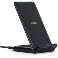 Anker Wireless Charger, PowerWave Stand, Qi-Certified for iPhone 11, 11 Pro, 11 Pro Max, XR, Xs Max, XS, X, 8, 8 Plus, 10W Fast-Charging Galaxy S20 S10 S9 S8, Note 10 Note 9 and Mo