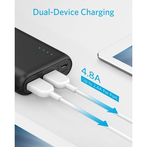 앤커 Portable Charger Anker PowerCore 20100mAh - Ultra High Capacity Power Bank with 4.8A Output and PowerIQ Technology, External Battery Pack for iPhone, iPad & Samsung Galaxy & More (