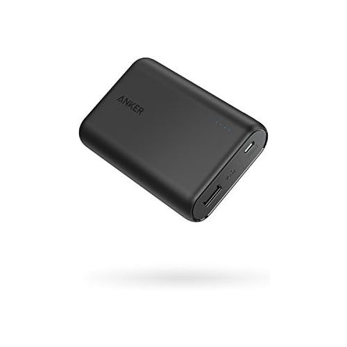 앤커 Anker PowerCore 10000 Portable Charger, One of The Smallest and Lightest 10000mAh Power Bank, Ultra-Compact Battery Pack, High-Speed Charging Technology Phone Charger for iPhone, S