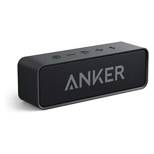 앤커 Bluetooth Speakers, Anker Soundcore Bluetooth Speaker with Loud Stereo Sound, 24-Hour Playtime, 66 ft Bluetooth Range, Built-in Mic. Perfect Portable Wireless Speaker for iPhone, S