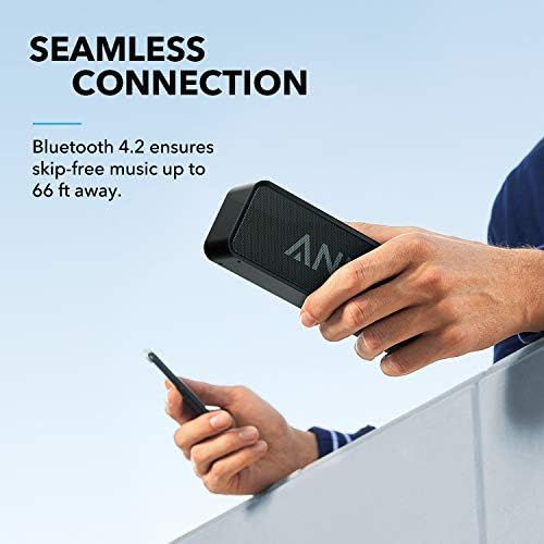 앤커 Bluetooth Speakers, Anker Soundcore Bluetooth Speaker with Loud Stereo Sound, 24-Hour Playtime, 66 ft Bluetooth Range, Built-in Mic. Perfect Portable Wireless Speaker for iPhone, S