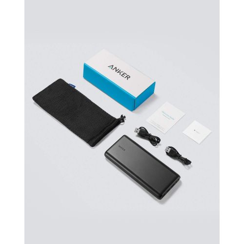 앤커 Anker PowerCore 26800 Portable Charger, 26800mAh External Battery with Dual Input Port and Double-Speed Recharging, 3 USB Ports for iPhone, iPad, Samsung Galaxy, Android and Other