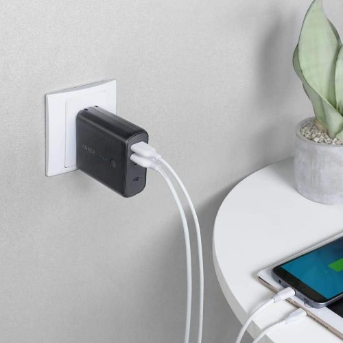 앤커 Anker PowerCore Fusion 5000, Portable Charger 5000mAh 2-in-1 with Dual USB Wall Charger, Foldable AC Plug and PowerIQ, Battery Pack for iPhone, iPad, Android, Samsung Galaxy, and M