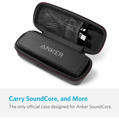 앤커 Anker SoundCore Official Travel Case (for Anker SoundCore/SoundCore 2 Bluetooth Speaker ONLY) - PU Leather Premium Protection Carry Case