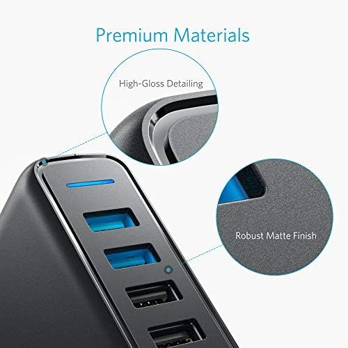 앤커 [아마존베스트]Anker PowerPort Speed 5, 63W 5 Port USB Charger, Power Supply with Quick Charge 3.0 & Power IQ for Samsung Galaxy S8 / S7 / S6 / Edge / Plus / Note, iPhone, iPad, LG, Nexus, HTC et