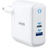 [아마존베스트]Anker PowerPort+ Atom III Compact 60W PIQ 3.0 & GaN Tech USB-C Wall Charger Dual Port with PIQ 2.0 USB-A and 45W USB-C for USB-C Laptops, Macbook, iPad Pro, iPhone, Galaxy, Pixel a