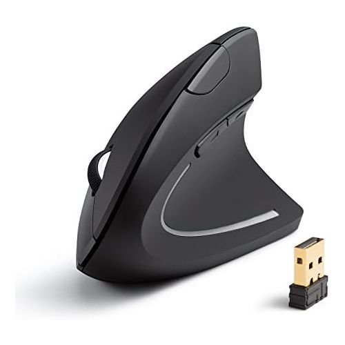 앤커 [아마존베스트]Anker 2.4 G Vertical Wireless Ergonomic Mouse for Windows, Mac OS, USB, 800 / 1200 / 1600 DPI, 5 Buttons