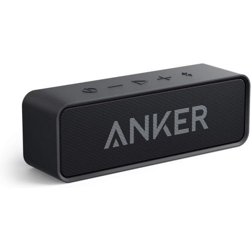 앤커 Anker SoundCore Bluetooth Speaker with 24-Hour Playtime, 66-Foot Bluetooth Range & Built-in Mic, Dual-Driver Portable Wireless Speaker with Low Harmonic Distortion and Superior Sou