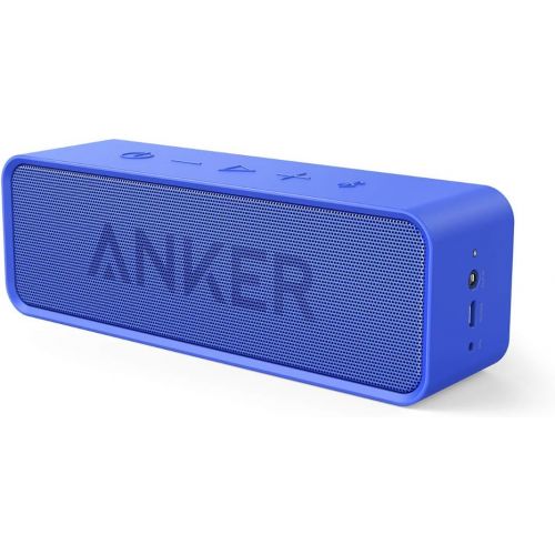 앤커 Anker SoundCore Bluetooth Speaker with 24-Hour Playtime, 66-Foot Bluetooth Range & Built-in Mic, Dual-Driver Portable Wireless Speaker with Low Harmonic Distortion and Superior Sou