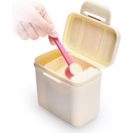 [아마존베스트]Formula Dispenser - Ankou Portable Formula Powder Dispenser with Leveller - BPA Free Airtight Milk Powder Pot Box - Food Storage Container (Beige)