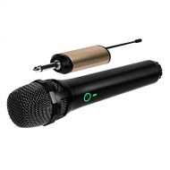 Ankuka Handheld Dynamic Wireless Microphone, UHF Cordless Microphone System with Portable Receiver 6.5mm Output & 3.5mm Output Adapter for House Parties, Karaoke, Business Meeting
