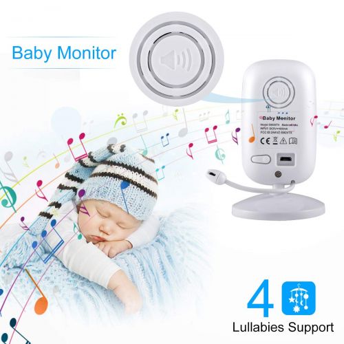  Video Baby Monitor, Anmade Baby Monitor with Camera 3.5 inch Color Screen, Night Vision,Temperature Sensor, 2-Way Audio, Long Range