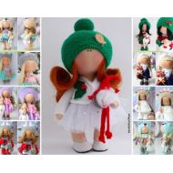 AnnKirillartPlace Rag Doll, Red Doll, Interior Doll, Tilda Doll, Fabric Doll, Textile Doll, Bestseller Doll, Decor Doll, Art Doll, Handmade Doll by Natalia Pe