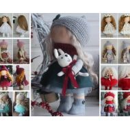 AnnKirillartPlace Fabric doll Baby doll Tilda doll Handmade doll Textile doll Cloth doll Rag doll Interior doll Nursery doll Decor doll Grey doll by Oksana Z