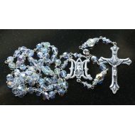 /AnnSennottCreations Catholic Swarovski AB Crystal Rosary Beads