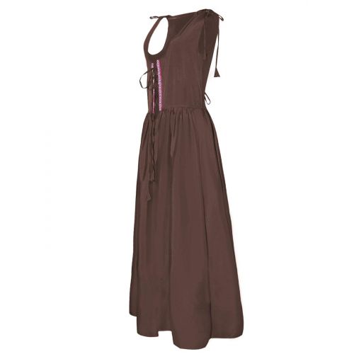  Anna-Kaci Womens Renaissance Overdress Medieval Irish Off Shoulder Dress Set