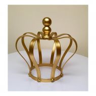 AnnaKJewels Gold or Silver Color Metal Crown for Flower Centerpieces or Cake Topper (Gold)