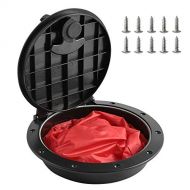 Anndason 8 Black Deck Plate Kit Deck Hatch with Storage Bag for Fishing Kayak Boating