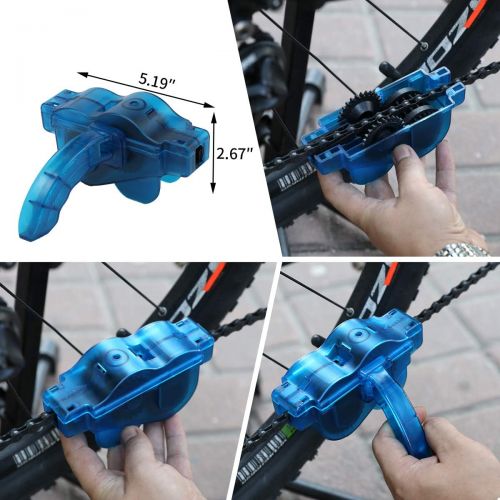  자전거 정비 공구 수리Anndason 8 Pieces Precision Bicycle Cleaning Brush Tool Including Bike Chain Scrubber, suitable for Mountain, Road, City, Hybrid ,BMX Bike and Folding Bike