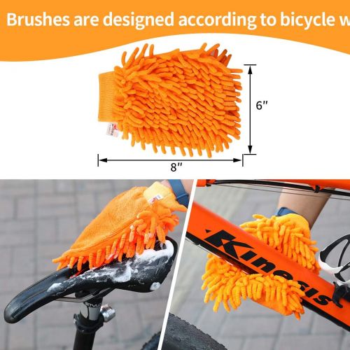  자전거 정비 공구 수리Anndason 8 Pieces Precision Bicycle Cleaning Brush Tool Including Bike Chain Scrubber, suitable for Mountain, Road, City, Hybrid ,BMX Bike and Folding Bike