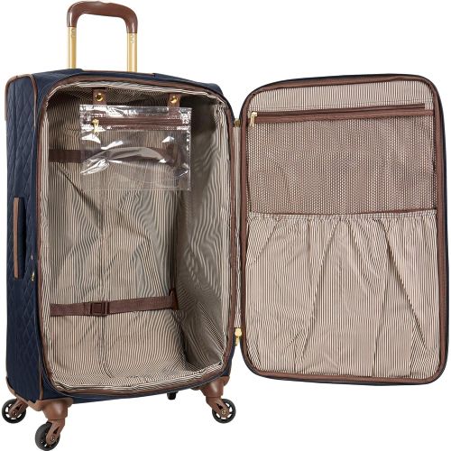 Anne+Klein Anne Klein Expandable Carry On Lightweight Spinner Luggage Suitcase