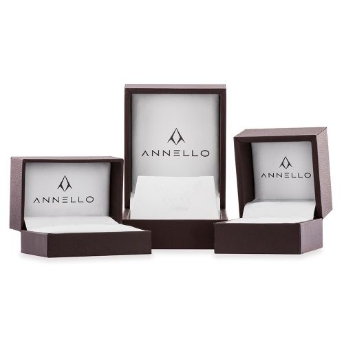  Annello by Kobelli 14k Gold 1ct TDW Diamond Princess-cut Bridal Ring Set by Annello