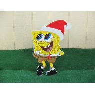 AnnsBrushstrokes SpongeBob Squarepants Christmas Yard Sign