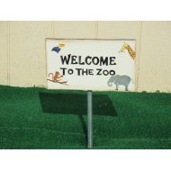AnnsBrushstrokes Welcome to the Zoo Yard Sign