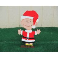 AnnsBrushstrokes Peanuts Charlie Brown Santa Yard Sign