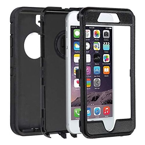  [아마존베스트]Annymall Case Compatible for iPhone 8 & iPhone 7, Heavy Duty [with Kickstand] [Built-in Screen Protector] Tough 4 in1 Rugged Shorkproof Cover for Apple iPhone 7 / iPhone 8