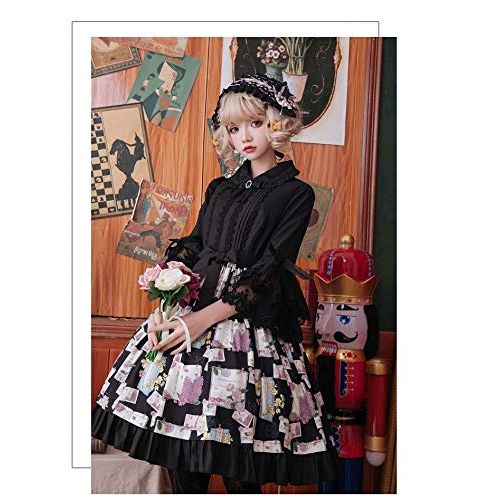  Annyu King Sweet Lolita Printed Floral Dress Sleeveless Chiffon JSK Princess Dress
