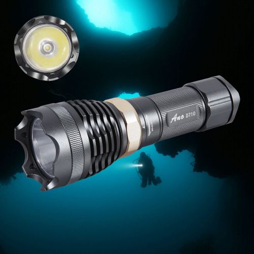  Ano D710 Dive Light with Magnetic Rotary Switch Kingkong 26650 Battery and USB Charger Included True 1000 Lumens Scuba Diving Light Underwater Light with Cree XML U2 650ft Waterpro