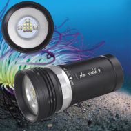 Ano V30WSUV Diving Video Light with White Red UV Color 3600 Lumens Diving Photo Light with Samsung Battery Pack and Charger Waterproof Underwater Professional Video Light