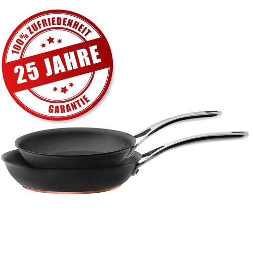  Anolon Profi Bratpfannen Set Induktion (20&24 cm) von Sternekochlegende Dieter Mueller empfohlen | 25 Jahre Garantie | Beschichtete Pfanne in einzigartiger Spitzen-Qualitat